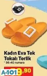 KADIN EVA TEK TOKALI TERLİK KADIN EVA TEK TOKALI TERLİK